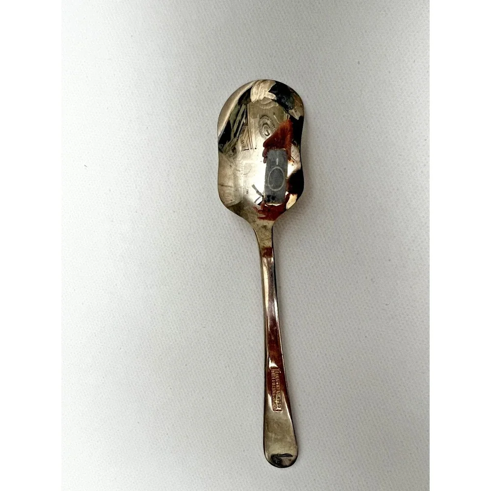 Lot‎ of Leonard Of Sheffield 6 Silver Plated Grapefruit  and 1 Sugar Spoons